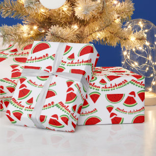 Papier Cadeau Melon Motif de Noël