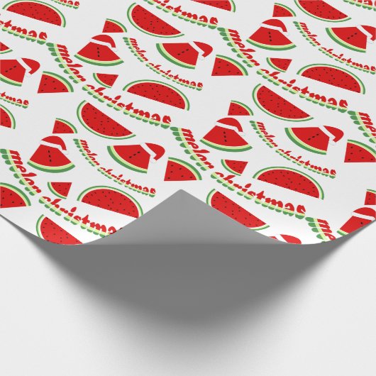 Papier Cadeau Melon Motif de Noël (Coin)