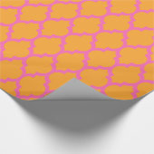 Papier Cadeau Melon Orange Rose Chaud Marocain #4 (Coin)