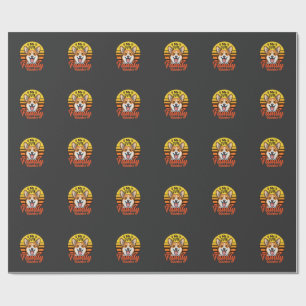 Papier Cadeau Membre de la famille Corgi adorable amateur de chi