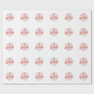 Papier Cadeau Membre fier du Naughty Pickleball Club