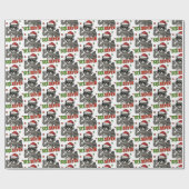 Papier Cadeau mème 67 6 7 Noël Six Sept (Plat)