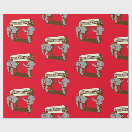 Papier Cadeau Meme coffin dance (Plat)
