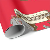 Papier Cadeau Meme coffin dance (Coin rond)