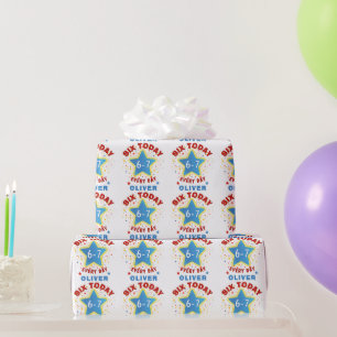 Papier Cadeau Mème Drôle Six Aujourd'hui 6-7 Chaque Jour Anniver