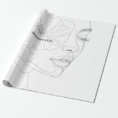 Papier Cadeau MemoryUs – Design Élégant Minimalist (Déroulé)