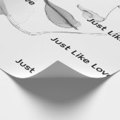 Papier cadeau MemoryUs – modèle Just Like Love (Coin)