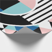 Papier Cadeau Memphis design d'affiche abstrait. Marque géométri (Coin)