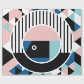 Papier Cadeau Memphis design d'affiche abstrait. Marque géométri (Plat)