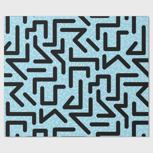 Papier Cadeau Memphis Labyrinth (Plat)