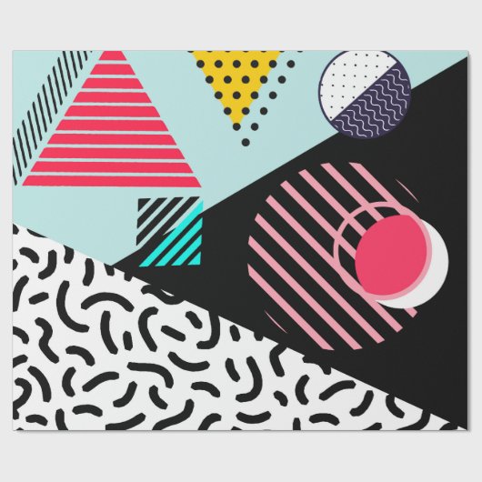 Papier Cadeau Memphis Motif (Plat)
