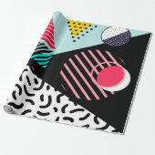 Papier Cadeau Memphis Motif (Déroulé)