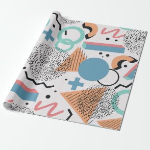 Papier Cadeau Memphis Motif des années 90