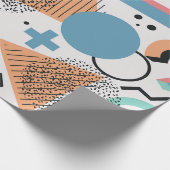 Papier Cadeau Memphis Motif des années 90 (Coin)