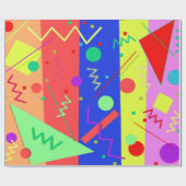 Papier Cadeau Memphis numéro 66 (Plat)