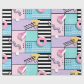 Papier Cadeau Memphis Party (Plat)