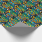 Papier Cadeau Ménorah (Coin)
