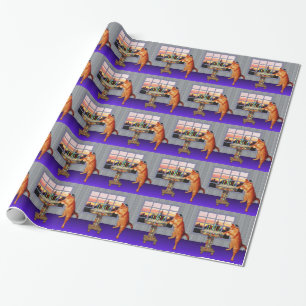 Papier Cadeau menorah cat.jpg