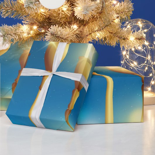 Papier Cadeau Ménorah chandeliers