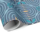 Papier Cadeau Menorah| Hanoukah| Hanoukkiah| Juif| Hygiène (Coin rond)