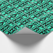 Papier Cadeau Menthe, gomme (Coin)