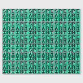 Papier Cadeau Menthe, gomme (Plat)