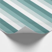 Papier Cadeau Menthe, Grandes vertes et blanches (Coin)