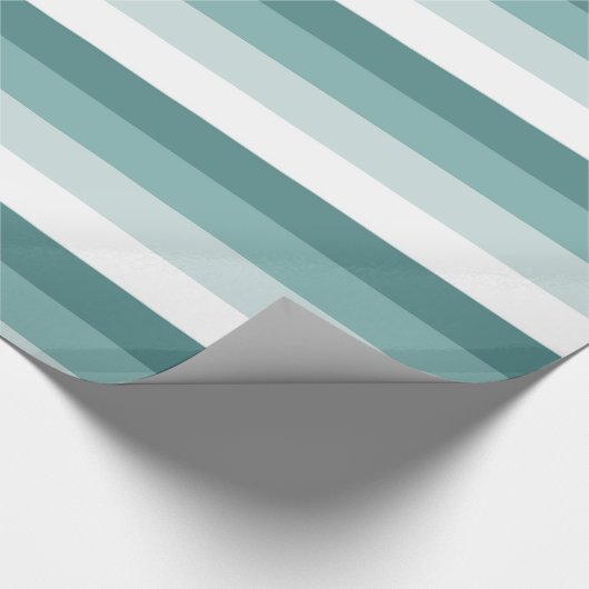 Papier Cadeau Menthe, Grandes vertes et blanches (Coin)