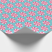 Papier Cadeau Menthe rose (Coin)
