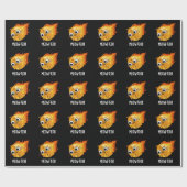 Papier Cadeau Meow-teor Funny Meteor Pun Dark BG (Plat)