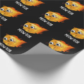 Papier Cadeau Meow-teor Funny Meteor Pun Dark BG (Coin)