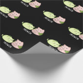 Papier Cadeau Meowchi Funny Mochi Food Pun Dark BG (Coin)