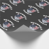 Papier Cadeau Meowmala Kamala Chat sans enfant Lady Harris (Coin)