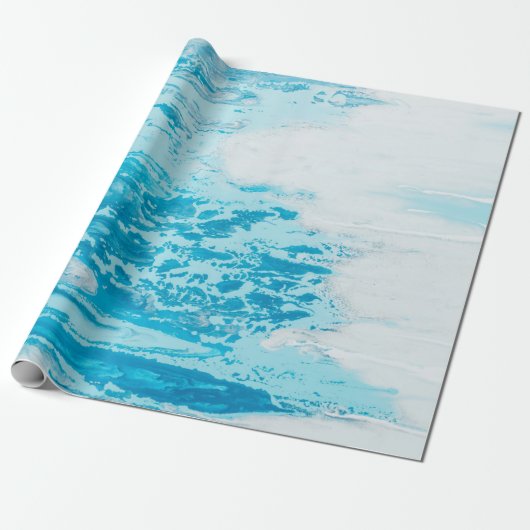 Papier Cadeau Mer bleue (Déroulé)