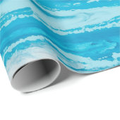 Papier Cadeau Mer bleue (Coin rond)