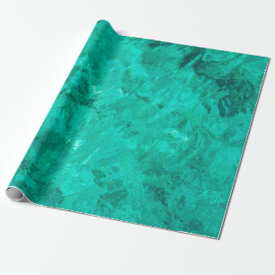 Papier Cadeau Mer eau vague bleue turquoise liquide fond