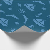 Papier Cadeau Mer et Nautique (Coin)