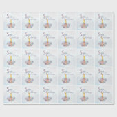 Papier Cadeau Mer et salutations Coquillages Matte (Plat)