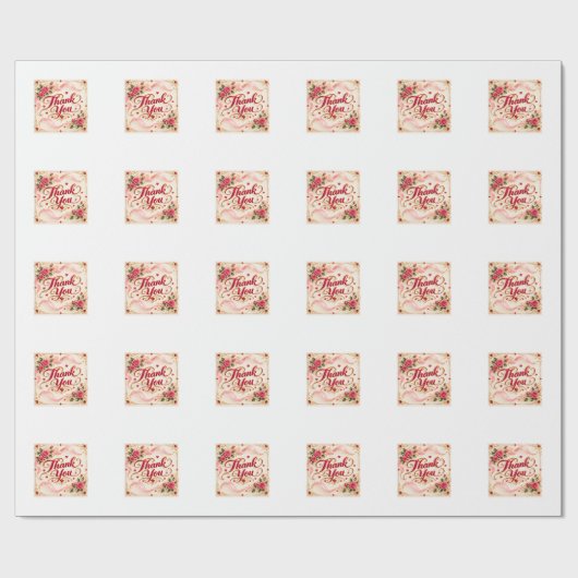 Papier Cadeau Merci (Plat)
