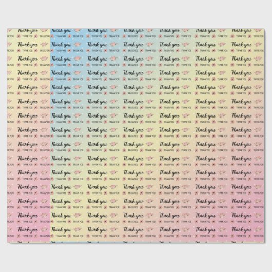 Papier Cadeau Merci (Plat)