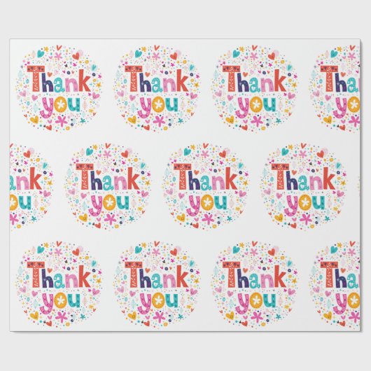 Papier Cadeau Merci (Plat)