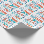 Papier Cadeau Merci Appréciation Typographie Merci (Coin)