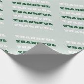 Papier Cadeau Merci, Citation de gratitude, Vert (Coin)