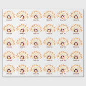 PAPIER CADEAU MERCI CLASSIQUE CONCEPTION PLANCHE BOHO (Plat)