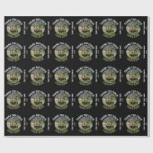 Papier Cadeau Merci Coach Nom de l'équipe Photo (Plat)