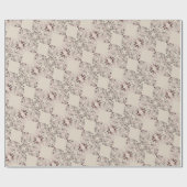 Papier Cadeau "Merci" Coeurs sur la lavande pâle (Plat)