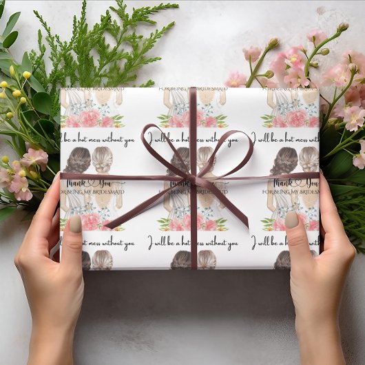 Papier Cadeau Merci d'être ma servante