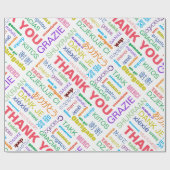 Papier Cadeau Merci multilingue (Plat)