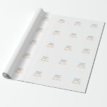 Papier Cadeau Merci personnalisé minimaliste moderne<br><div class="desc">Message Merci Avec Design Élégant</div>