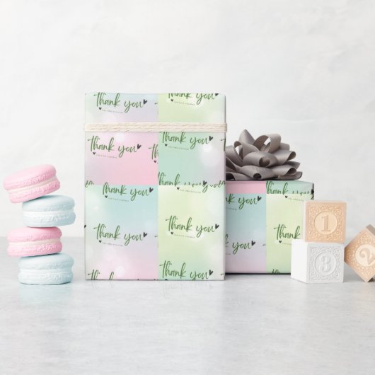 Papier Cadeau Merci pour le cadeau (Baby Shower)